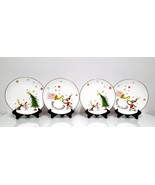 NEW Lenox Set of 4 Merry Grinchmas Accent Plates 2 Designs 8&quot; Porcelain - £110.16 GBP