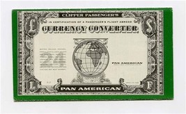 Pan American Clipper Passengers Currency Converter Pocket Size Brochure ... - $13.86