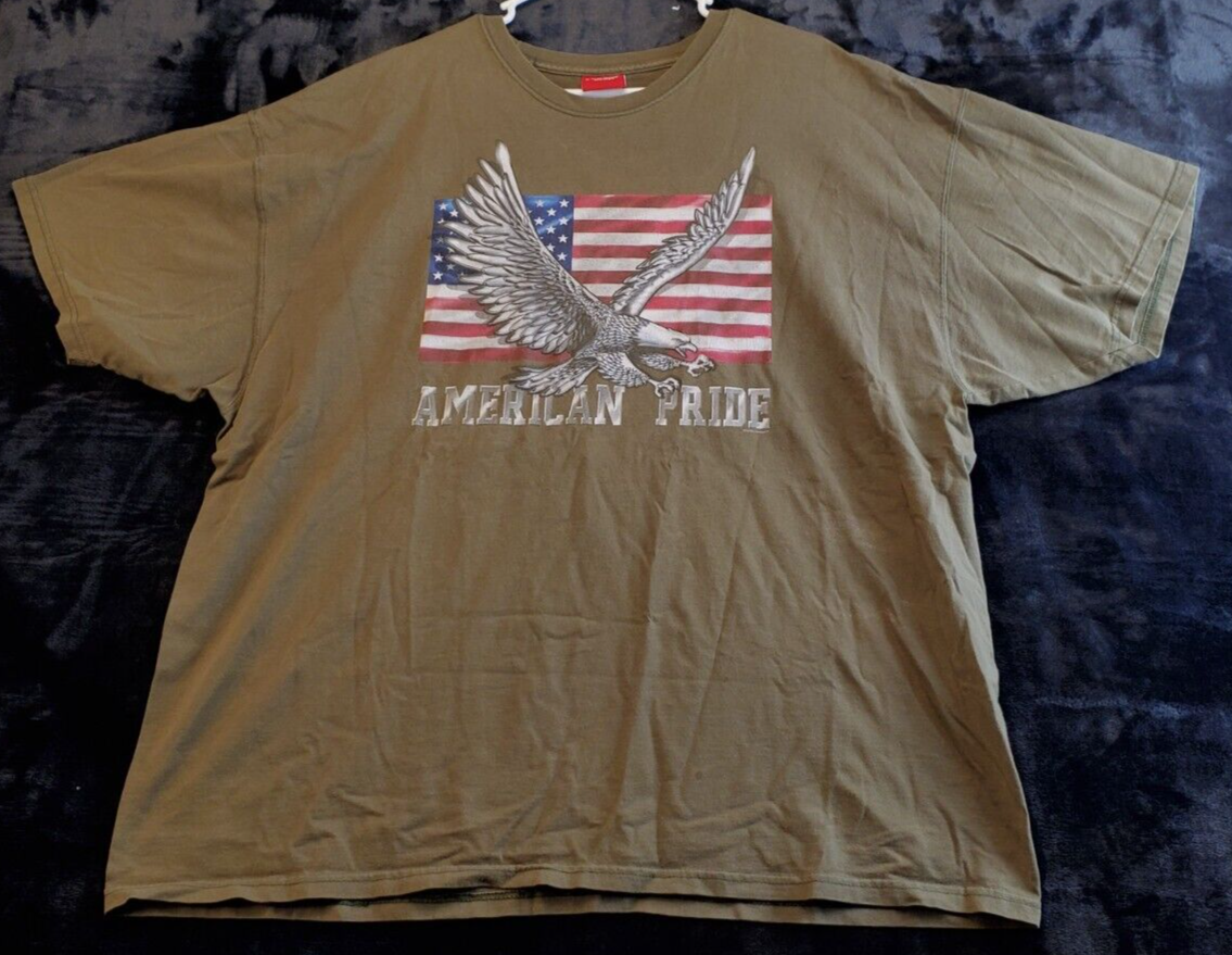 Sonoma American Pride T Shirt Mens Size 2XL Brown Cotton Short Sleeve Ro... - $9.39
