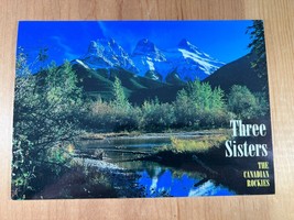 Vintage Postcard, Canadian Rockies, Three Sisters, Canmore, Alberta, Canada - £3.75 GBP