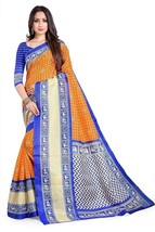 Art Silk Saree with Blouse Piece indian designer sari - $23.26