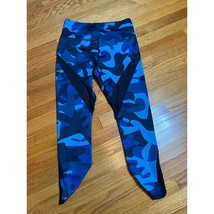 Zyia Active blue camo leggings with mesh insets 8-10 Perfect condition - $24.10