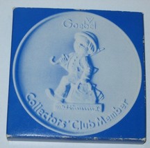 Goebel Collectors&#39; Club Member 1976 Disk Christmas Ornament H J Hummel W Germany - £15.69 GBP