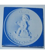 Goebel Collectors&#39; Club Member 1976 Disk Christmas Ornament H J Hummel W... - £15.86 GBP