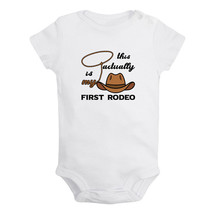 This Is Actually My First Rodeo Funny Romper Newborn Baby Bodysuit Kids Jumpsuit - £8.20 GBP