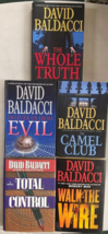David Baldacci Hardcover Whole Truth Deliver Us From Evil Camel Club Total Co X5 - £19.53 GBP