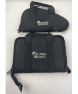 Lot of 2 x SCIPIO Tactical Rugged Double Padded Pistol Gun Ammo Case - B... - $698.09 MXN