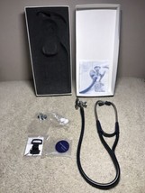 Welch Allyn Harvey Deluxe Stethoscope Ref 5079-327 Blue with Box &amp; Acces... - $108.85