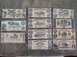 Reprint on paper with W/M United States Obsolete Currency Note 1857  FREE SHIPP. - £44.07 GBP