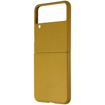 Samsung Official Leather Cover for Galaxy Z Flip3 5G - Mustard/Tan - £43.87 GBP
