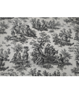 Waverly Country Life Toile Curtains Drapes French Country Panel White &amp; ... - $19.08