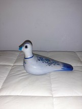 Vintage Pottery Dove Mexican Folk Art Hand Painted Bird Mexico Signed - $19.19