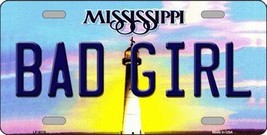 Bad Girl Mississippi Novelty Metal License Plate - £14.87 GBP