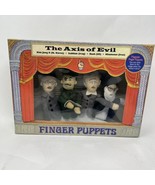 Axis Of Evil Finger Puppets Kim Jong Il Saddam Bush Khamenei NIP - £29.06 GBP