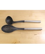 Lot of 2 Sabatier Nylon Serving Utensils Slotted Spoon &amp; Ladel Stainless... - €21,02 EUR