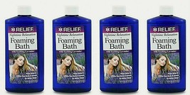( LOT 4 ) Relief Foaming Bath with Soothing Lavender 16 oz Ea BRAND NEW - £31.02 GBP