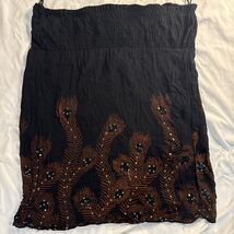 Cassee&#39;s Womens Size 2X Embroidered Sequin Black Tube Dress Inner Lining - $20.75 CAD