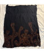 Cassee&#39;s Womens Size 2X Embroidered Sequin Black Tube Dress Inner Lining - $14.79