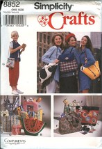 Simplicity 8852 Handbags Totes Purses Lunch Backpack Bags pattern UNCUT FF  - £15.55 GBP