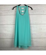 Love Riche Sleeveless Lined Emerald Blouse Top Tank Strappy Racerback Sz... - £12.95 GBP