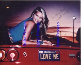 Christie Brinkley Signed 8x10 Red Ferrari Color Photo Autograph Hand Signed - £70.25 GBP