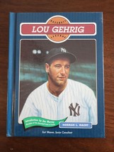 Lou Gehrig Baseball Legends Hardcover Book New York Yankees 1993 - £2.55 GBP
