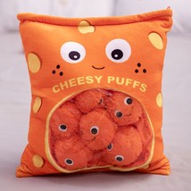 Pudding Plush Toys Cheesy Puffs Stuffed Toys Snack Pillow Cute Cartoon Doll For  - £29.45 GBP
