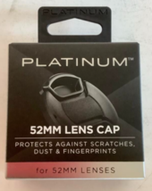 NEW Platinum PT-LC52 Black 52 mm Lens Cap for Most 52mm Camera Lenses - $8.42