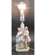 Vintage Courting Couple Lamp, Occupied Japan, Porcelain Tested Works - $25.00