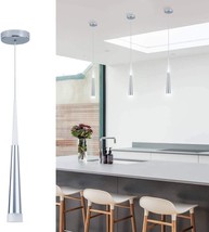 Contemporary Pendant Lights Kitchen Modern LED Fixture Chrome Hanging Ac... - $139.99