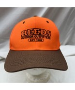 trucker hat baseball Cap Vintage Reeds Outdoor Outfitters Blaze Orange Clean - $59.99