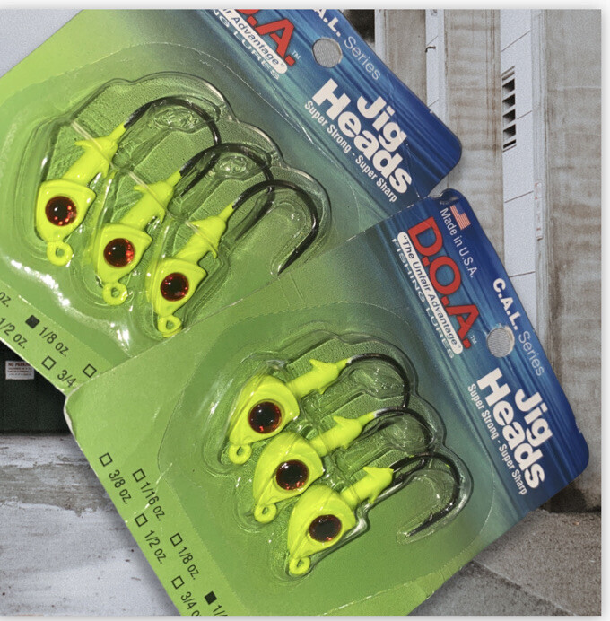 2 PACK DOA  Cal- series Jig Head 1/8 caljh3-1-8-420 doa - $20.67