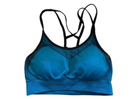 c9 by Champion Strappy Sports Bra Aqua Blue with Removable Pads Women&#39;s Small S - £9.20 GBP