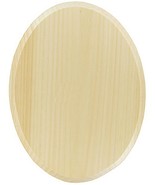 Natural Wood 6 3/4&quot; x 9 1/2&quot; OVAL Plaque Unfinished rOund wooden DEMIS 1... - $572.69 MXN