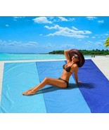 Beach Blanket Sandproof Beach Mat, Waterproof Sand Free Picnic 79&quot; X 83&quot; - $24.74