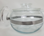 Vintage Pyrex Tea Pot Kettle Glass w. Lid 8336 USA Flameware 6 Cup - $29.70