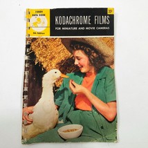 Kodachrome Films Kodak Data Book for Miniature &amp; Movie Cameras 5th Edition - $147.32 MXN