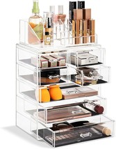 Sorbus Acrylic Cosmetics Makeup and Jewelry Storage Case Display Set - £52.74 GBP