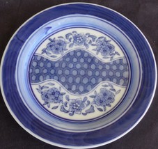 Beautiful Blue on White Stoneware Salad Plate – VGC – LOVELY INTRICATE D... - £20.07 GBP