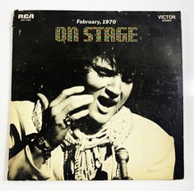 Vintage ELVIS Presley February, 1970 ON STAGE Vinyl LP RCA Victor LSP-43... - $19.79