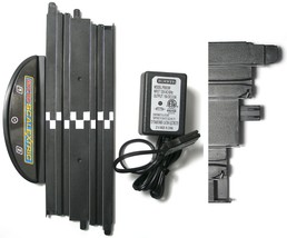 Micro Scalextric 1/64 Ho Slot Car 9&quot; Terminal Straight Track +Transformer Unused - £14.06 GBP
