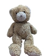 Princess Soft toys Plush tan light brown teddy bear thread nose flaw - £35.02 GBP