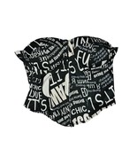 Say What Black &amp; White Graphic Print Bustier Corset Size M NWT  - $20.62 CAD