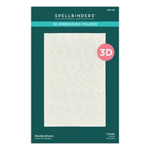 Spellbinders 3d Embossing Folder 5.5&quot;X8.5&quot;-Mandala Blooms E3D056 - £16.41 GBP