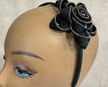 Black Floral Flower Bloom Ladies Headband Hair Accessory - £6.43 GBP