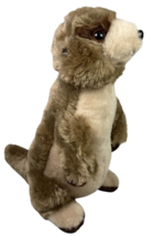 Adventure Planet Animal Den Plush Stuffed Meerkat Brown 9" Realistic Toy New - $12.86