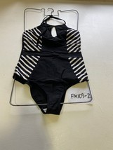 LASCANA Halterneck Swimsuit in Black and White UK 14 AB (FM109-2) - $55.15