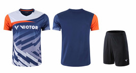 VICTOR Adult Kid Sports Suit Tennis Table Badminton Clothes Set T Shirts+shorts - £25.40 GBP