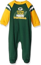 NFL Green Bay Packers047 Baby IT&#39;S TIME TO PLAY Sleeper size 0-3 Month by Gerber - £21.52 GBP