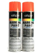 2 Valspar Marking Paint Concrete Asphalt Gravel Grass Water Base Orange ... - $20.99